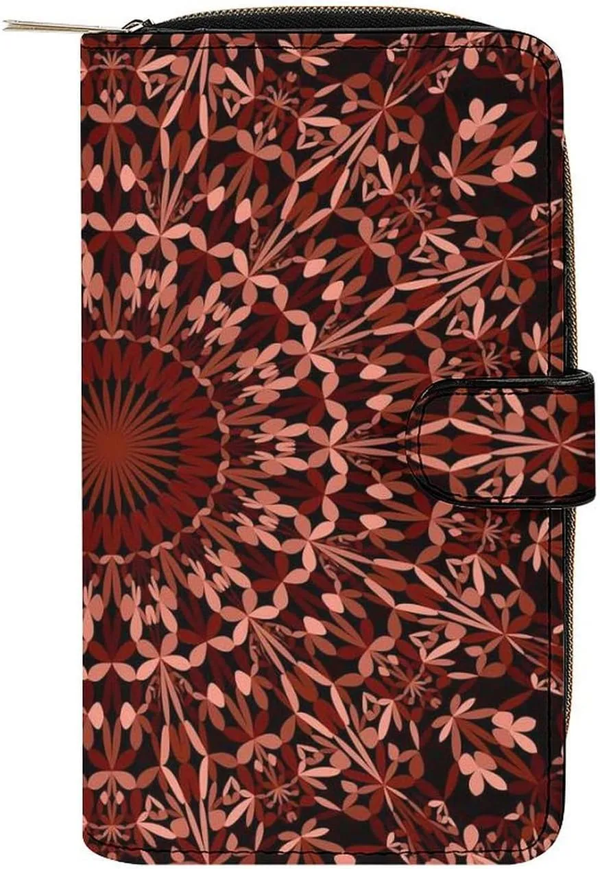 Soft Zipper Wallet with 12 Card Slots, Clutch PU Leather Card Case Holder Purse