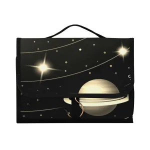 Solar System with the Sun Earth Mars Mercury Jupiter Saturn Uranus 1 PC Hanging Toiletry Wash bag Portable Makeup Organizer Brush Storage Case Portable Travel Cosmetic with Hook
