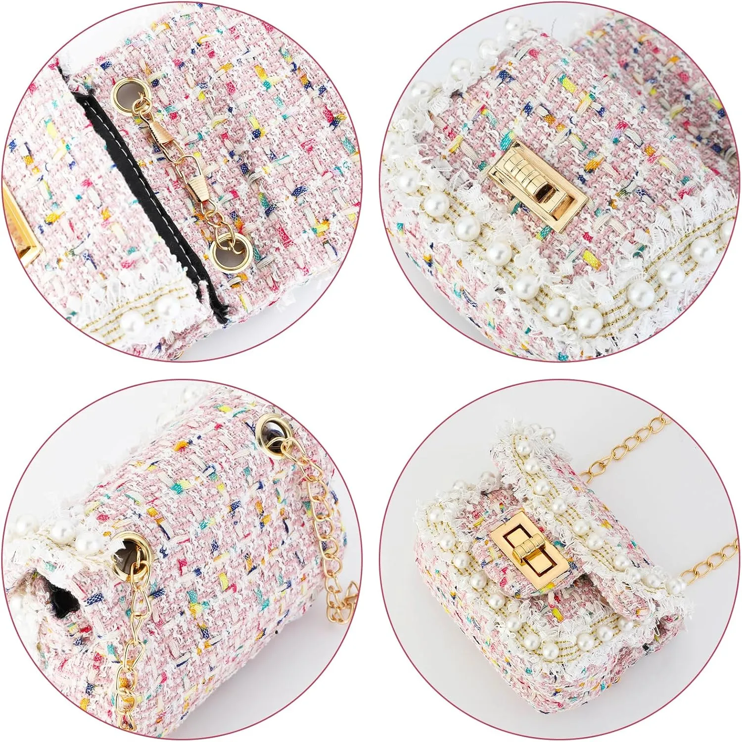 SOTOGO 2 Pieces Little Girls Purses Toddler Crossbody Purse Cute Girl Wallets Mini Shoulder Crossbody Bags for Kids