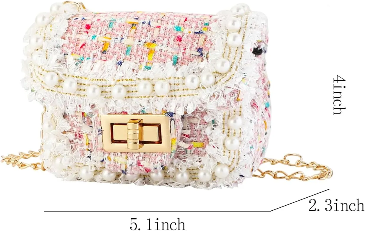SOTOGO 2 Pieces Little Girls Purses Toddler Crossbody Purse Cute Girl Wallets Mini Shoulder Crossbody Bags for Kids