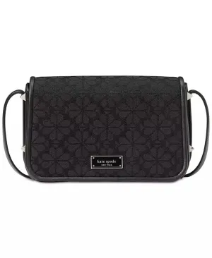 Spade Flower Jacquard Flap Crossbody