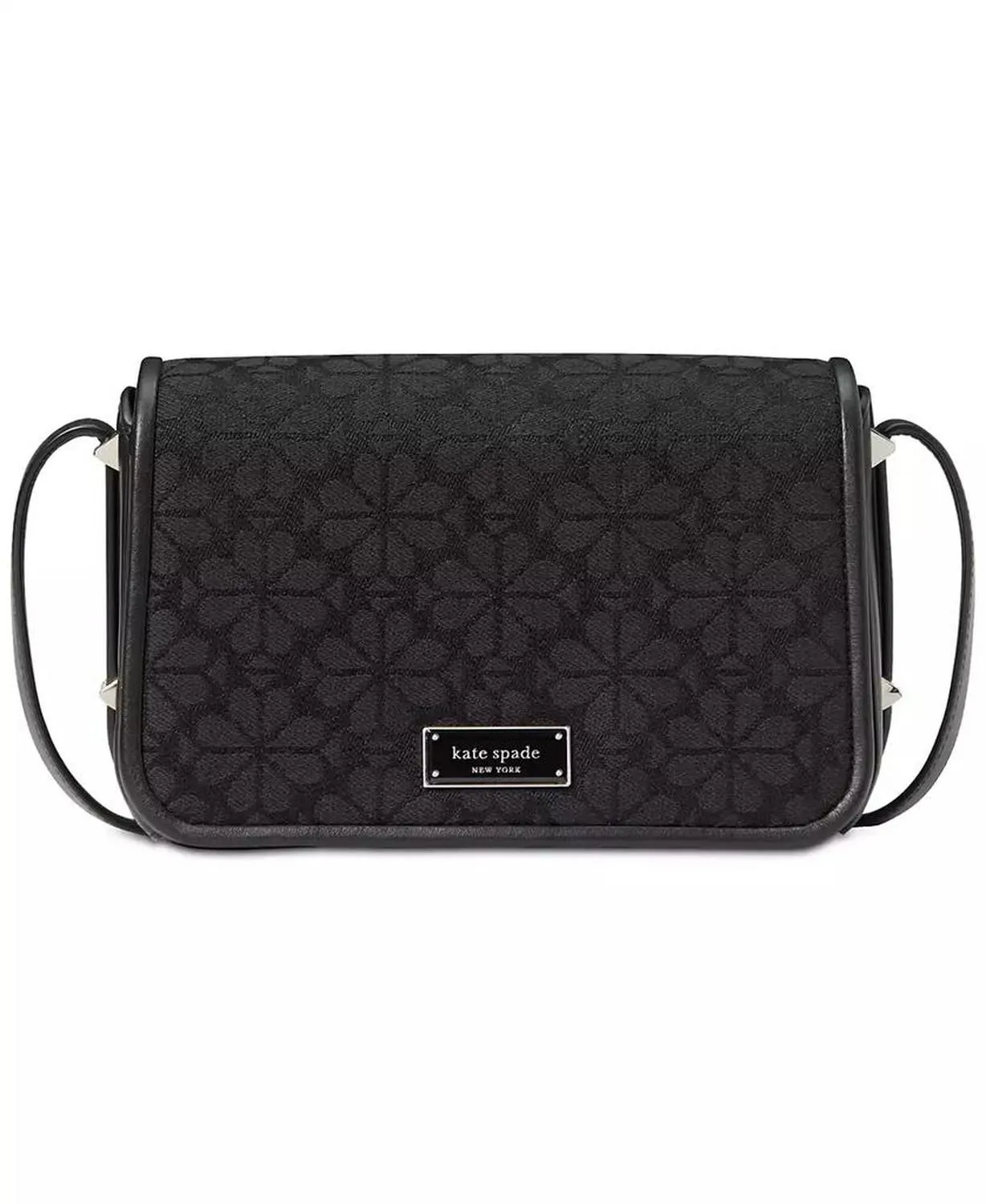 Spade Flower Jacquard Flap Crossbody