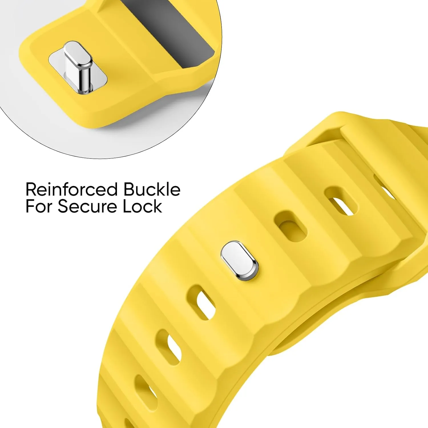 Sport Bands 6-Pack Compatible with Apple Watch Ultra 2 Band 49mm 46mm 45mm 44mm 42mm, Wide Soft Silicone Wristbands Waterproof Strap Men for iWatch Series 10 9 8 7 6 5 4 3 SE Ultra