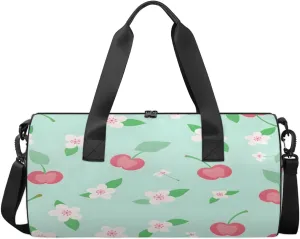 Springtime Fantasy Sports Duffel Bag with Shoulder Strap, Large Capacity Gym Bag with Shoe Compartment, Water Resistant Travel Duffle Bag for Men Women Travel, Sports (17.6x9x9 Inch)
