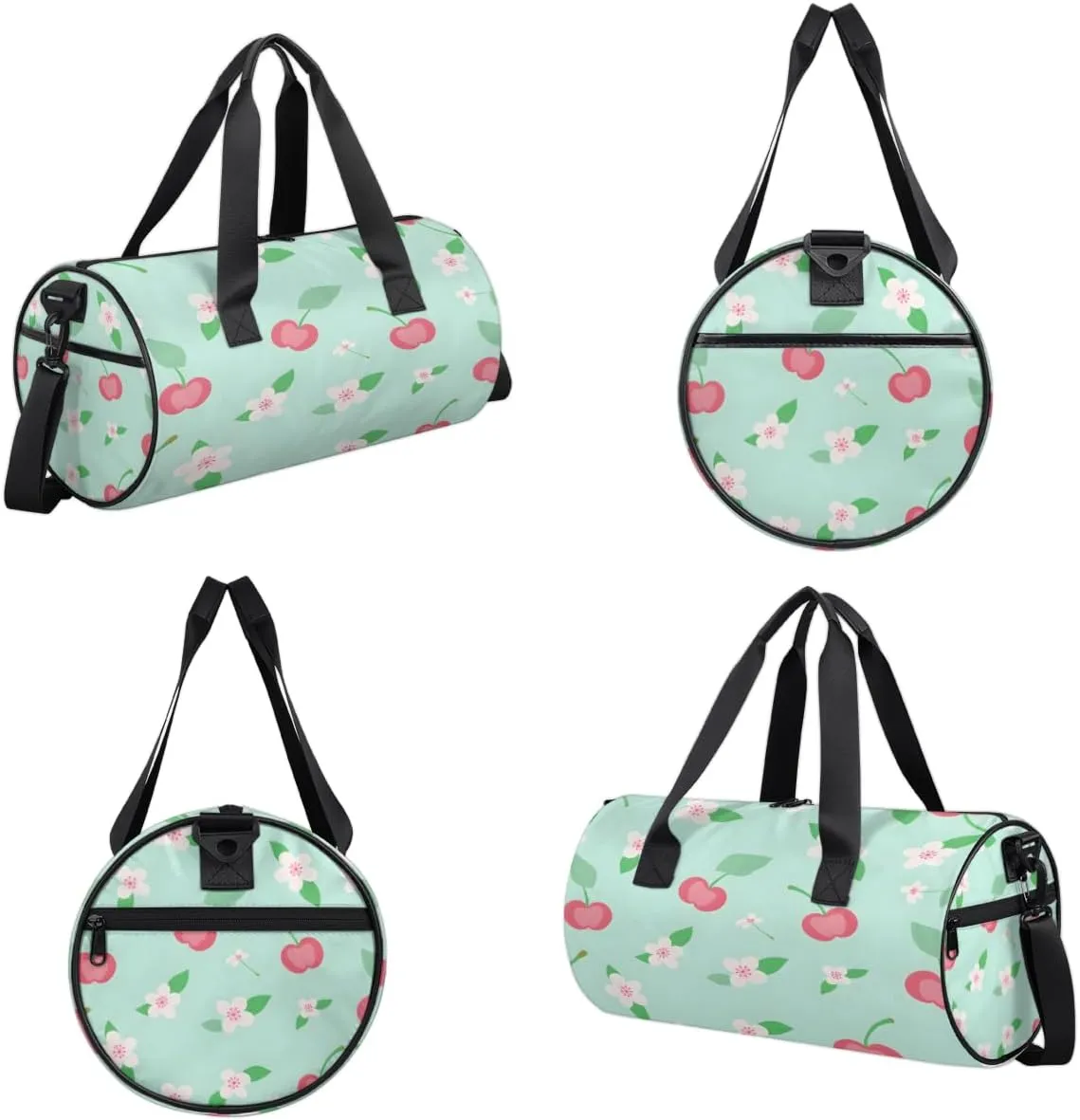 Springtime Fantasy Sports Duffel Bag with Shoulder Strap, Large Capacity Gym Bag with Shoe Compartment, Water Resistant Travel Duffle Bag for Men Women Travel, Sports (17.6x9x9 Inch)