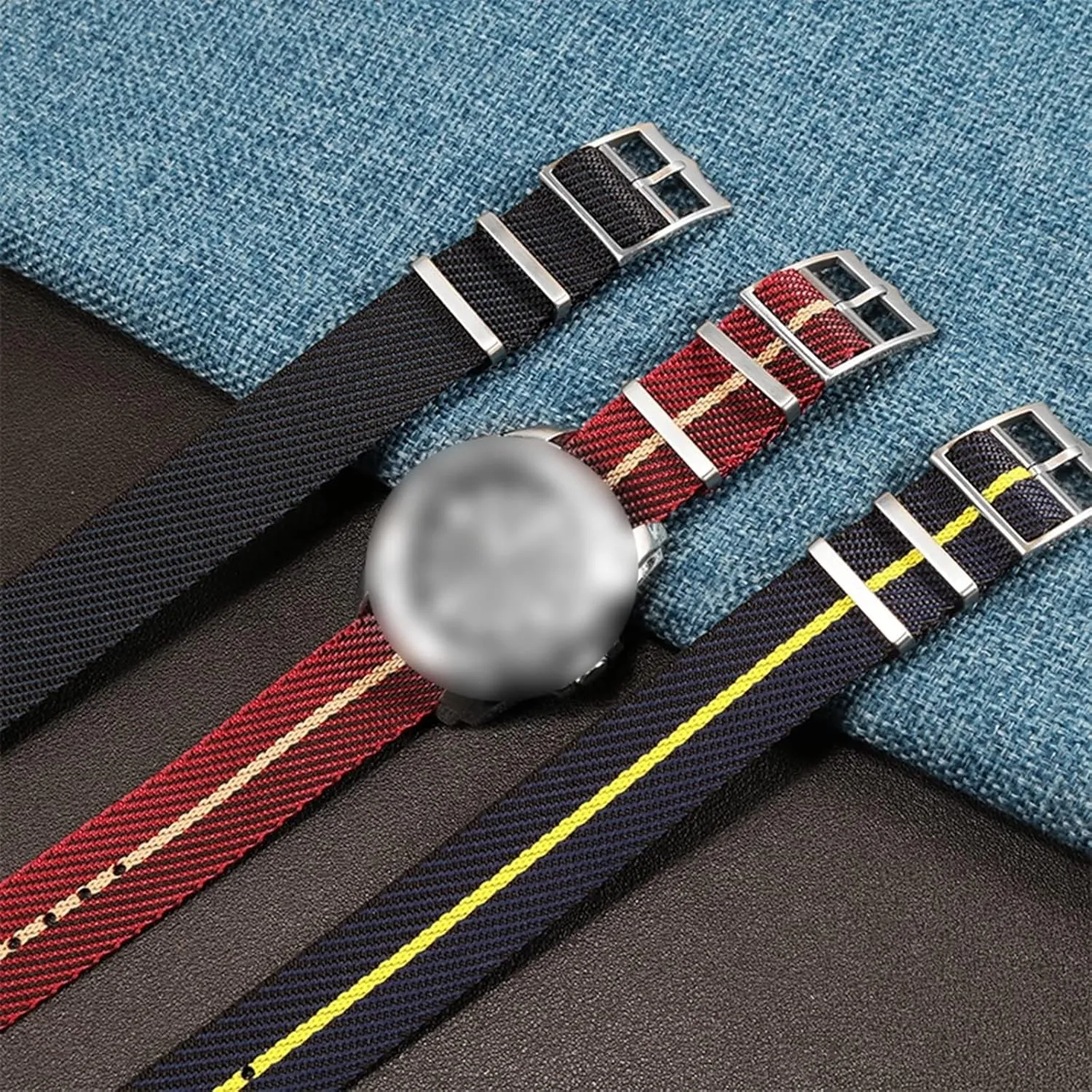 Stylish and elegant Watch Straps for Men Women,20/22mm Men Non-slip High Density Nylon Watch Strap Woven Strap Waterproof Nato Watchband Bracelet Replacement