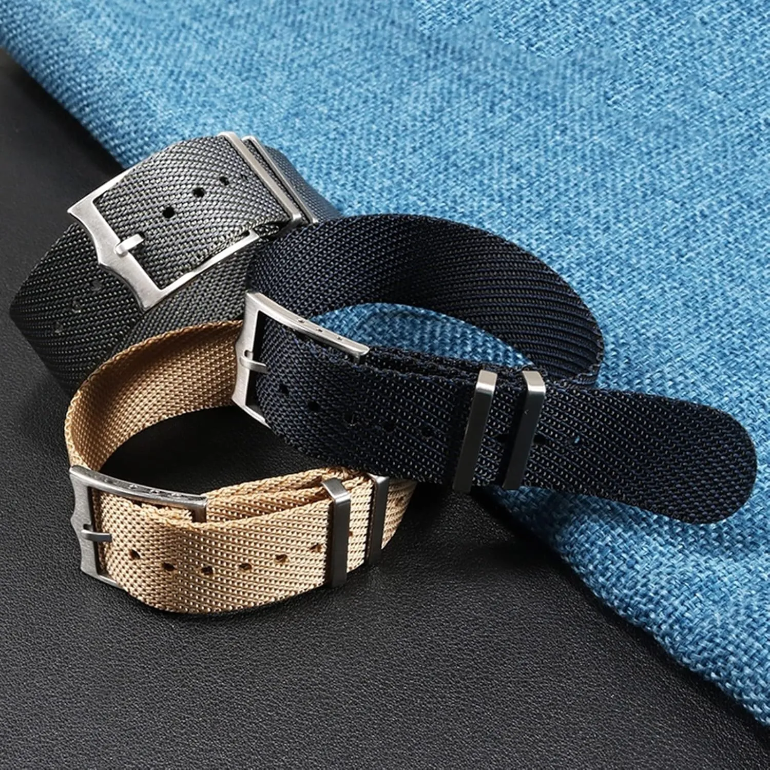 Stylish and elegant Watch Straps for Men Women,20/22mm Men Non-slip High Density Nylon Watch Strap Woven Strap Waterproof Nato Watchband Bracelet Replacement