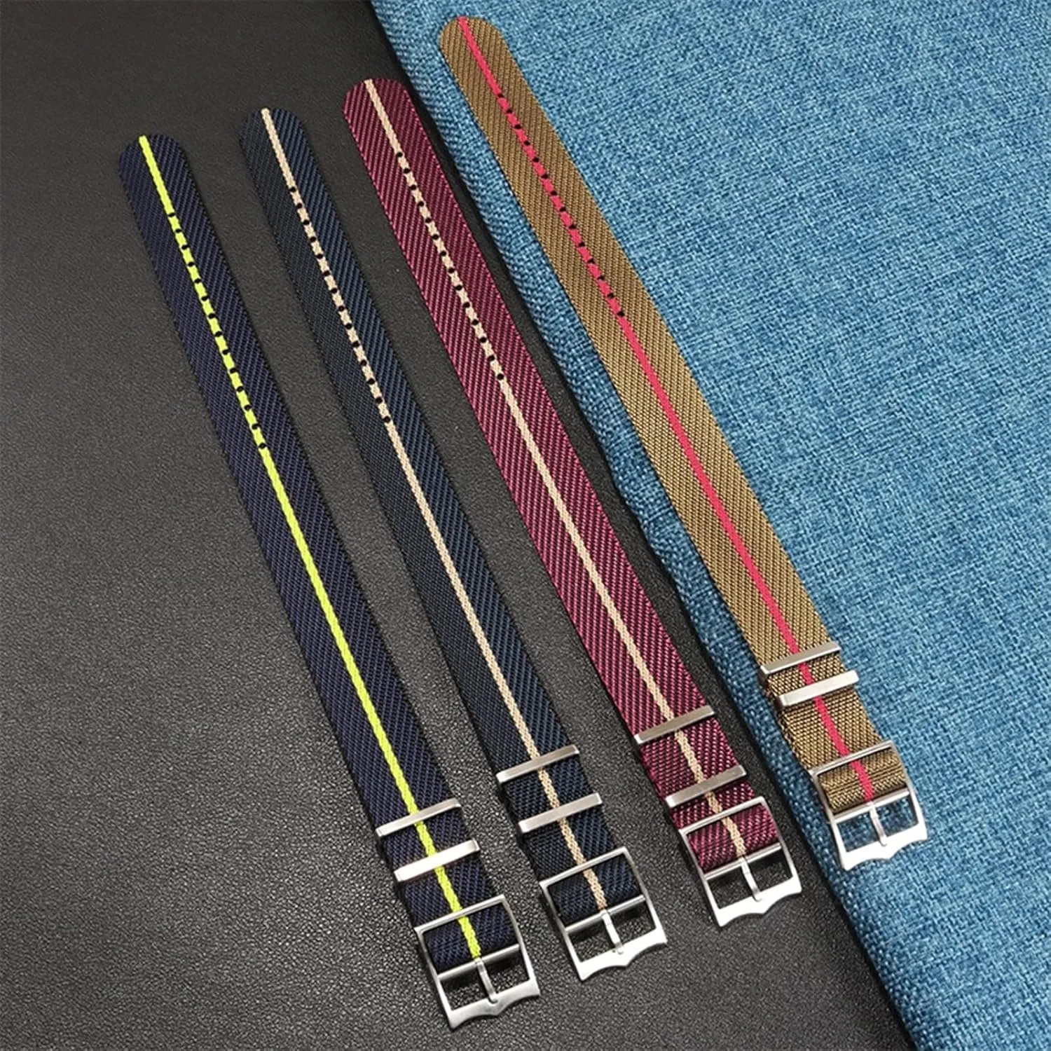Stylish and elegant Watch Straps for Men Women,20/22mm Men Non-slip High Density Nylon Watch Strap Woven Strap Waterproof Nato Watchband Bracelet Replacement