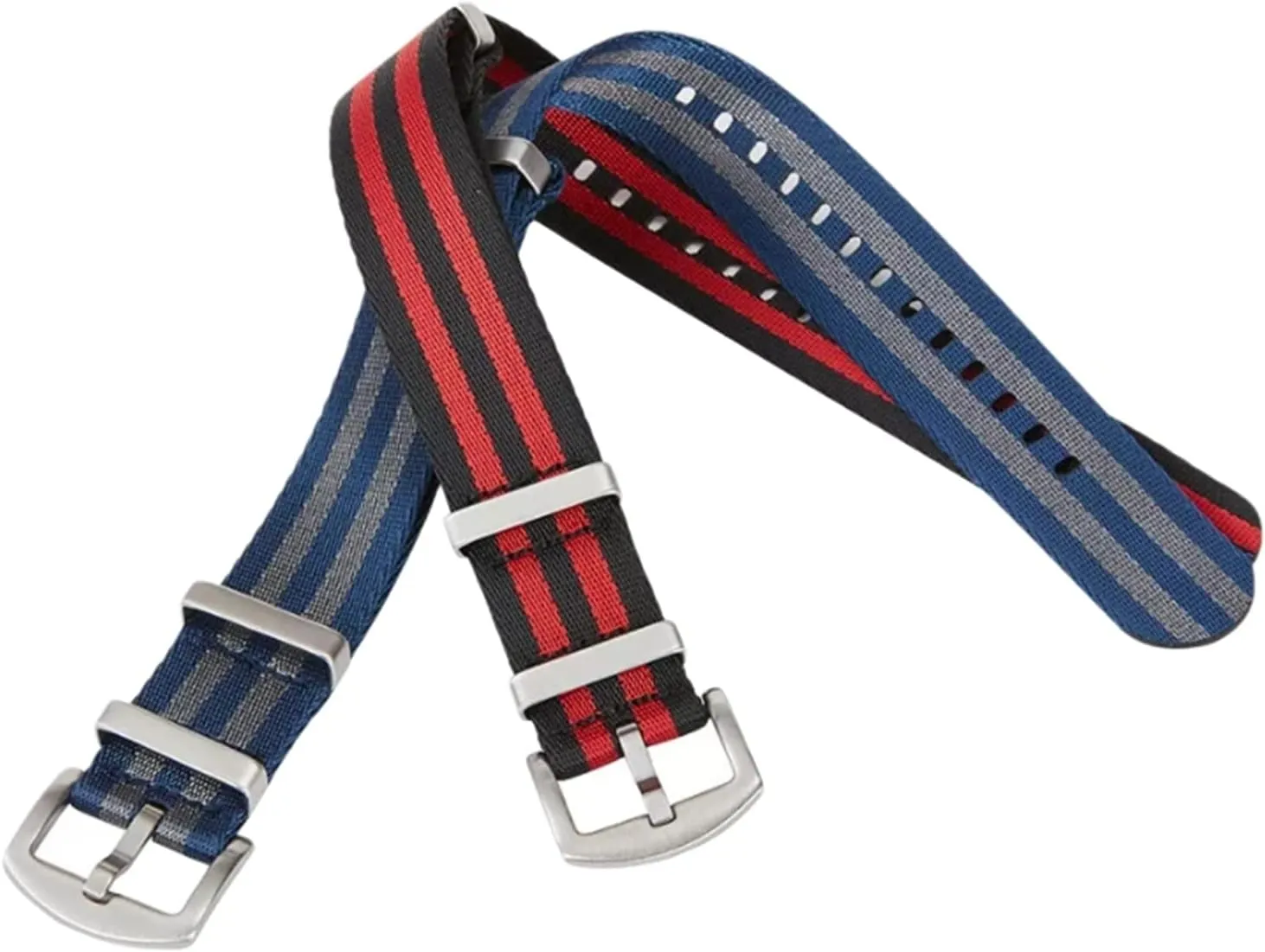 Stylish and elegant Watch Straps for Men Women,20mm-22mm Men Heavy Duty Silky Nylon Nato Military Sports Watchband Replacement Bracelet Watch Strap Accessories