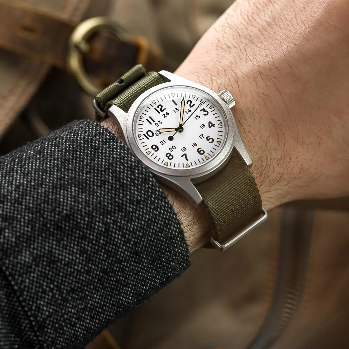 Swiss Quality Signature Military Nylon Watch Strap. Nylon Mens Replacement Watch Strap. Rugged, Quick-Drying and Secure Wristwatch Strap for Outdoor Activities - 18mm, 19mm, 20mm, 21mm, 22mm