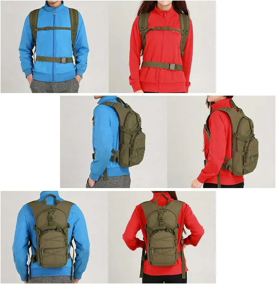Tactical Backpack Small Military Daypack Assault Pack Rucksack Bag for Travel Hiking Running Outdoor Sports (Jungle Camouflage)