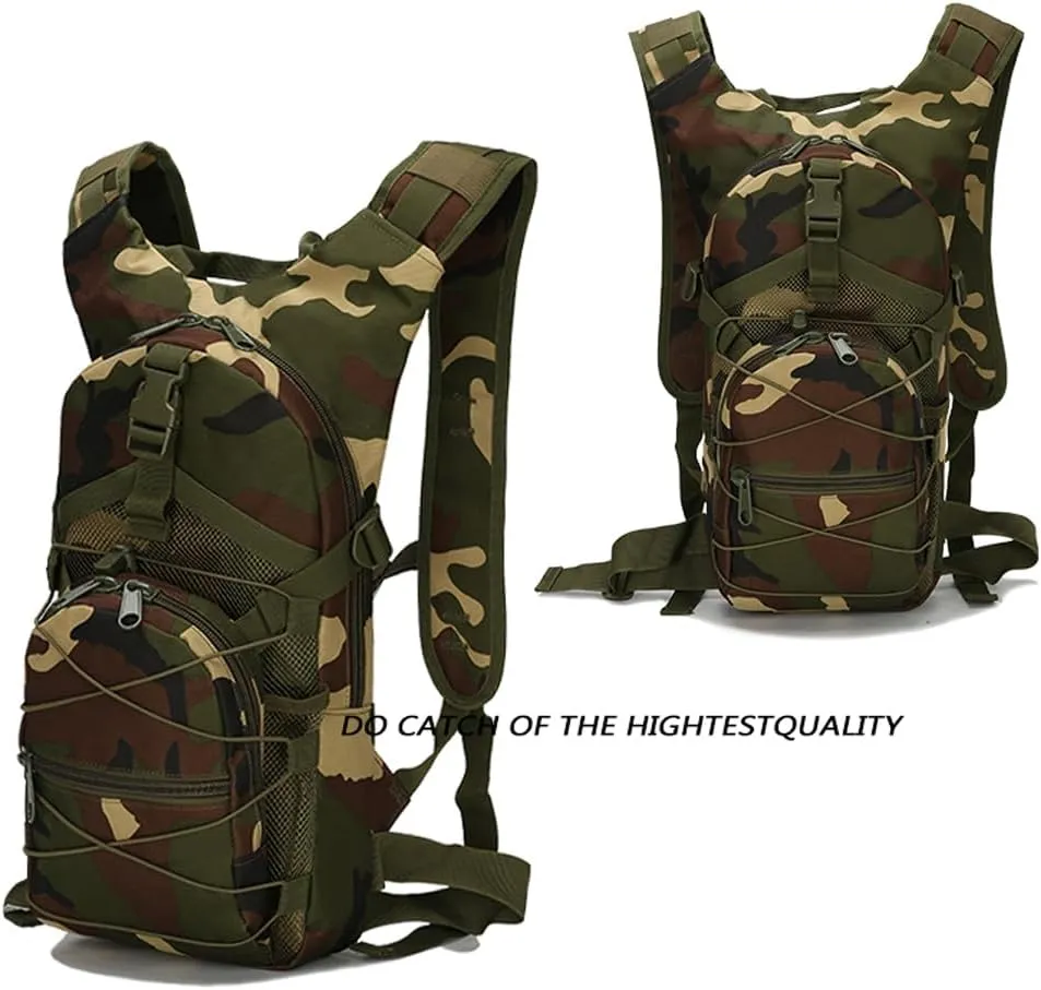 Tactical Backpack Small Military Daypack Assault Pack Rucksack Bag for Travel Hiking Running Outdoor Sports (Jungle Camouflage)