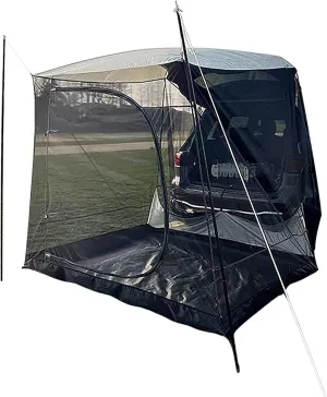 Tailgate Shade Awning Tent, Family Camping Tent Car Tents for Campers Car Camping SUV Rear Tent for SUV Tent Hatchback Minivan Sedan Camping Car Awning Sun Shelter Outdoor Supplies