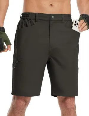 TBMPOY Men's Golf Shorts 9" Lightweight Quick Dry Hiking Cargo Shorts Casual Travel Outdoor with 4 Pockets
