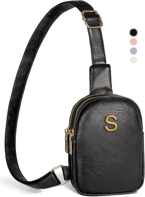 Teacher Appreciation Thank You Teacher Gift Idea, Mini Initial Crossbody Bags, Gifts for Teen Girls Women, Lightweight Sling Purse, Birthday Gifts, Retirement Gifts, Gifts for Coworker