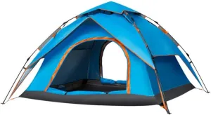 Tent, 4 Person Camping Tents, Portable Family Tent, Waterproof Windproof Family Tent, Easy Set Up, Perfect for Hiking, Backpacking, Traveling