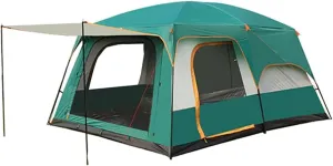 Tents Camping Tent 6 Person,Waterproof 150D Oxford, Family Tent with Bedrooms, Instant Tents for Camping with Awning, 4-6 Person Tunnel Tent