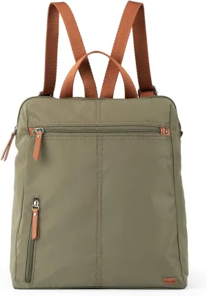 The Sak womens Esperato Recycled Nylon Backpack, Olive Ii, One Size US