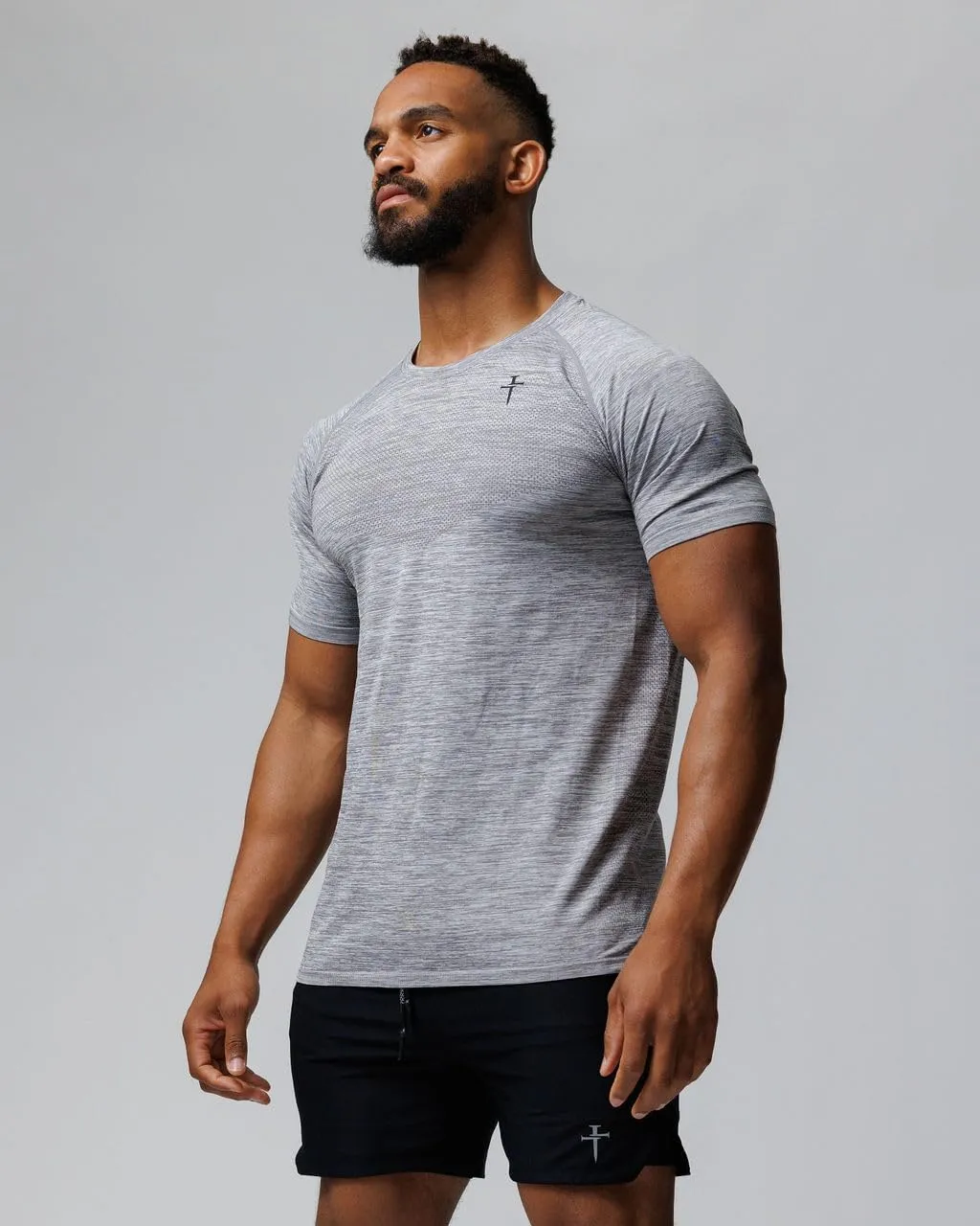THREE NAILS Seamless Tee - Sweat-Wicking, Lightweight, Athletic tee for Men