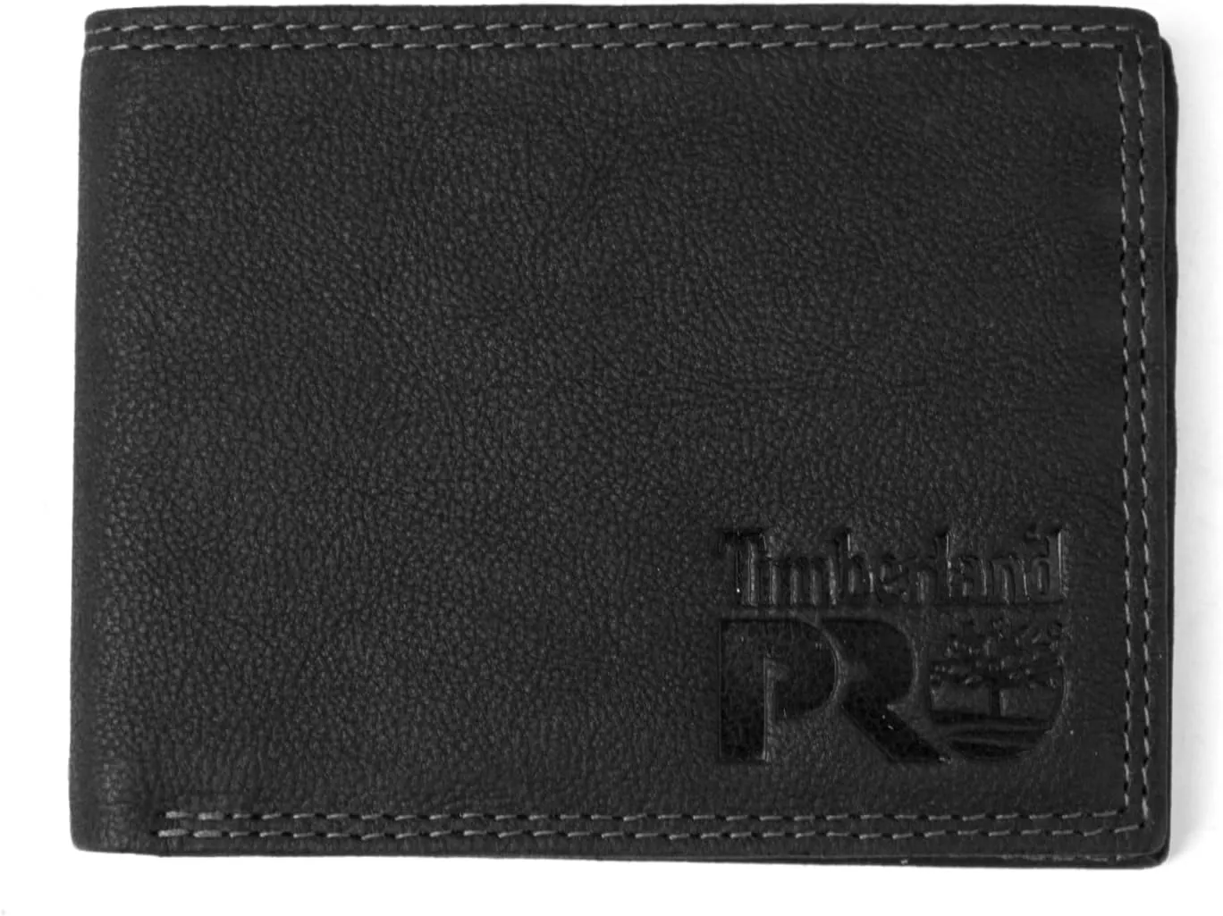 Timberland PRO Men's Slim Leather RFID Bifold Wallet with Back ID Window