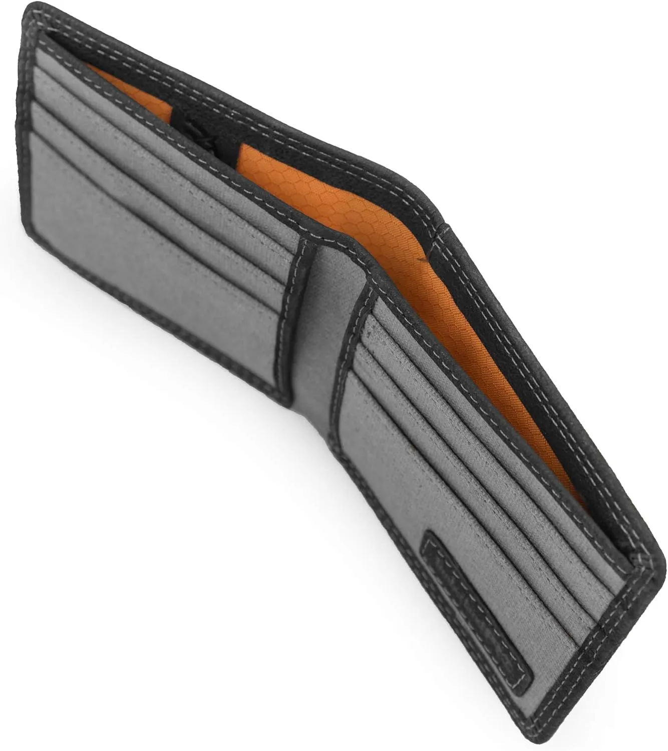 Timberland PRO Men's Slim Leather RFID Bifold Wallet with Back ID Window