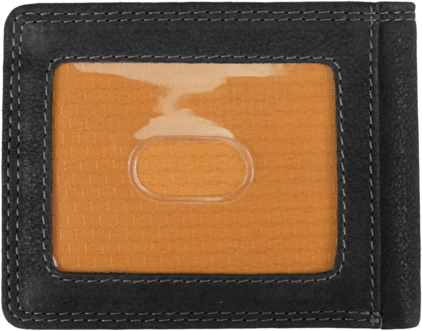 Timberland PRO Men's Slim Leather RFID Bifold Wallet with Back ID Window