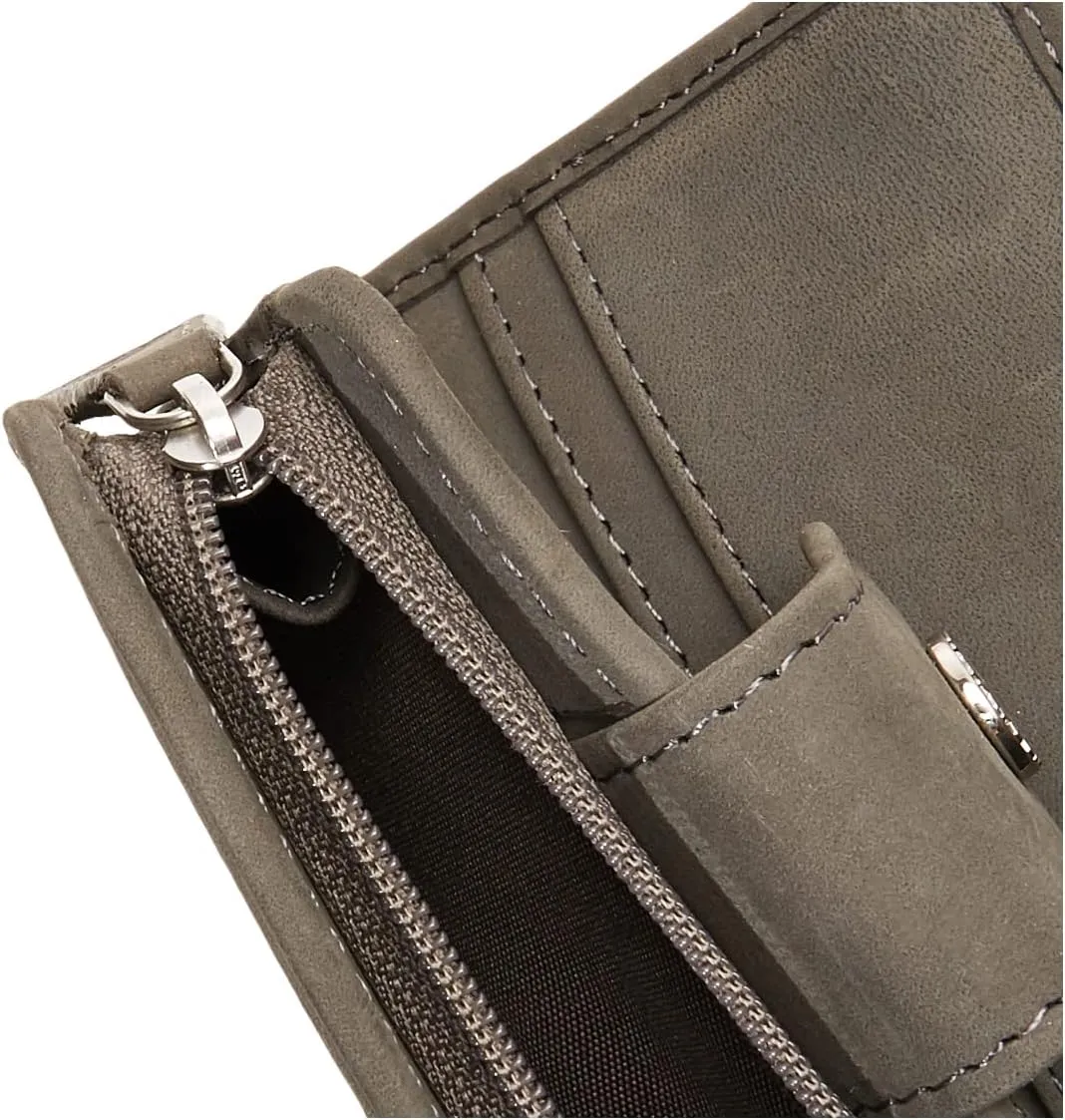 Timberland Women's Leather Rfid Small Indexer Wallet Billfold, Castlerock, One Size