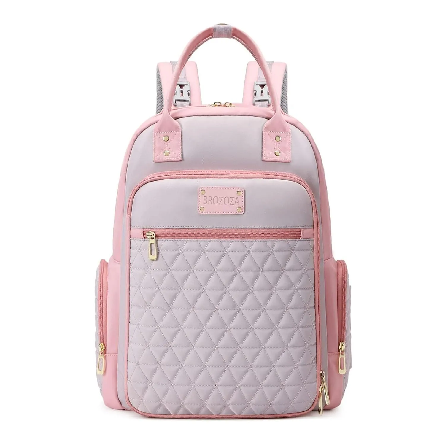 Toddler Diaper Bag Backpack Baby Girl Diaper Bag for Mom, Baby Bags for Girls Lightweight Mama Bag, Baby Must Haves for Newborns Pink Baby Girl Gifts