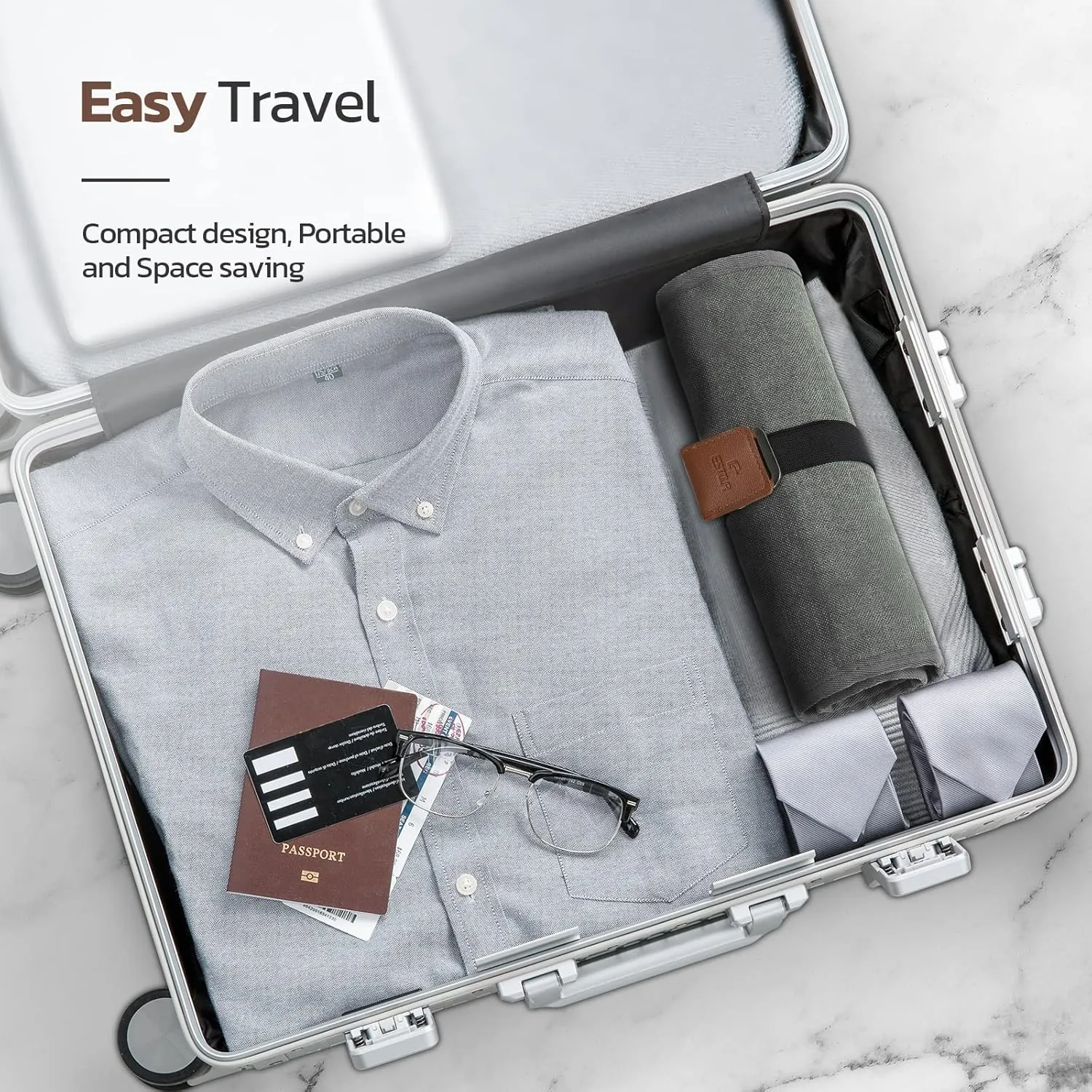 Toiletry Bag for Men, Travel Essentials Travel Toiletry Bag, Water-Resistant Compact Bathroom Roll Organizer for Hygiene, Shaving kit, Gifts for men