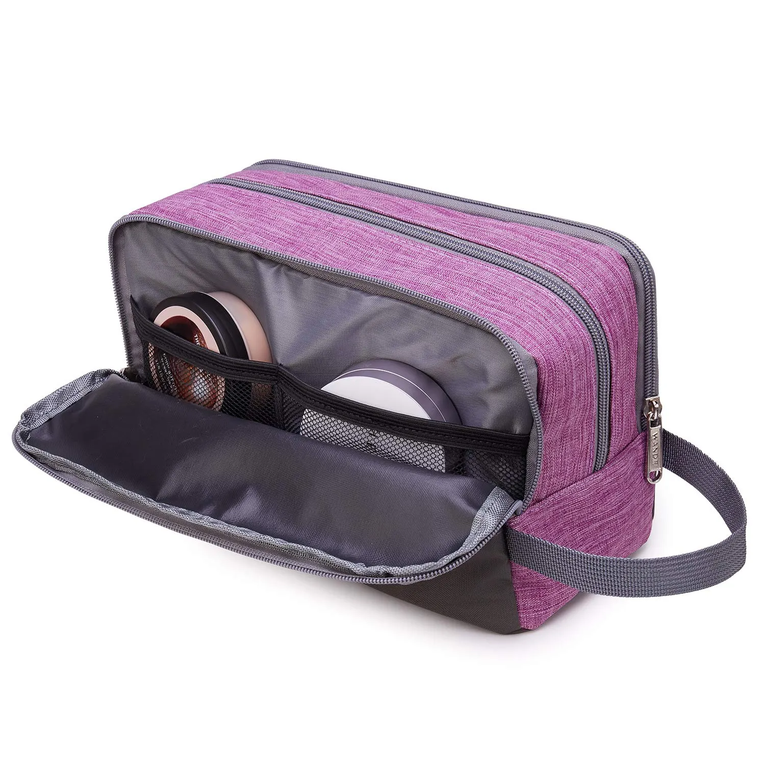 Toiletry Bag for Men/Women Hanging Dopp Kit Water Resistant Shaving Bag Small Toiletry Bag for Traveling (purple)
