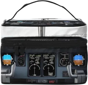 Toiletry Bag for Women Men Dopp Kit Travel Makeup Bag Make Up Organizers Cosmetic Bag Airplane Cockpit Hanging Toiletry Bag Shaving Bag with Large Capacity for Travel