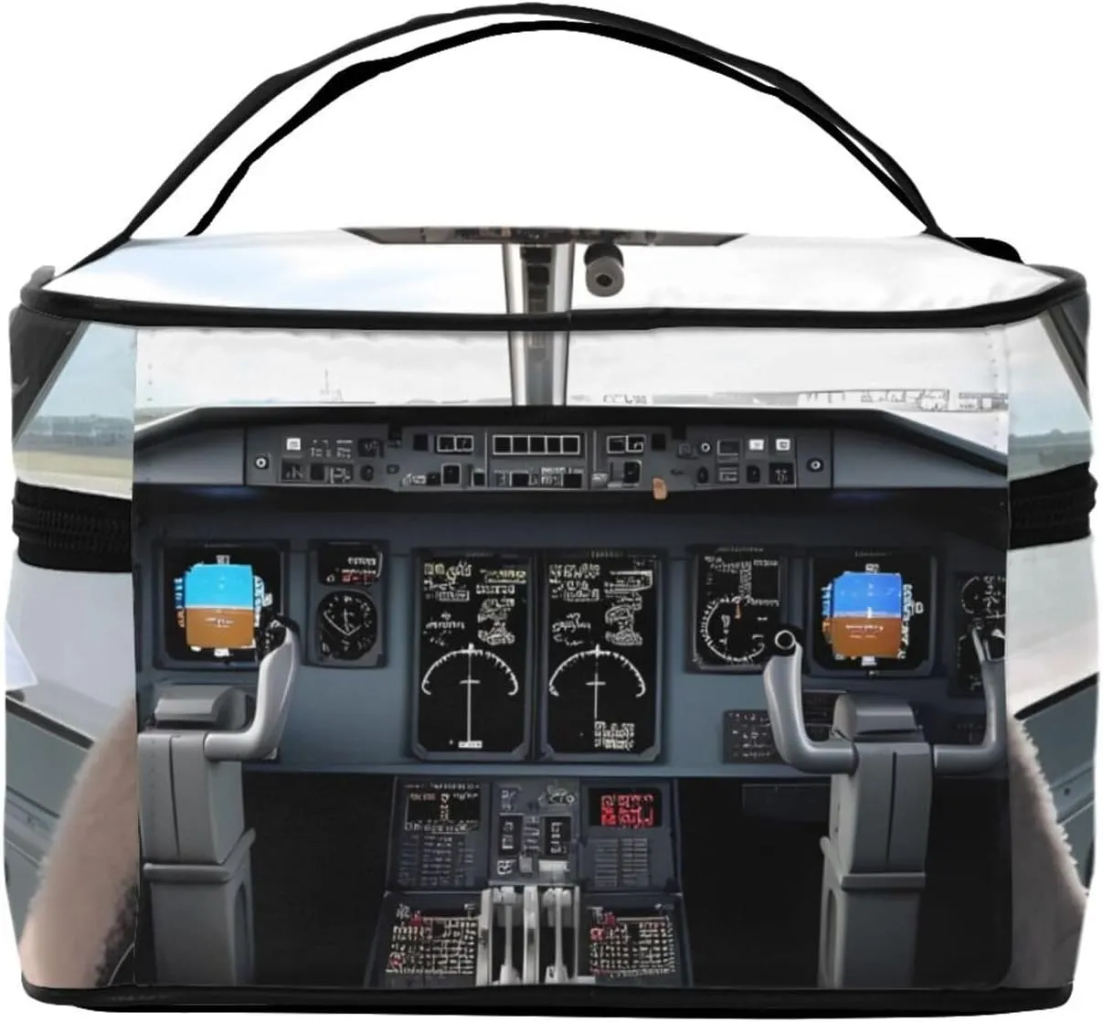 Toiletry Bag for Women Men Dopp Kit Travel Makeup Bag Make Up Organizers Cosmetic Bag Airplane Cockpit Hanging Toiletry Bag Shaving Bag with Large Capacity for Travel