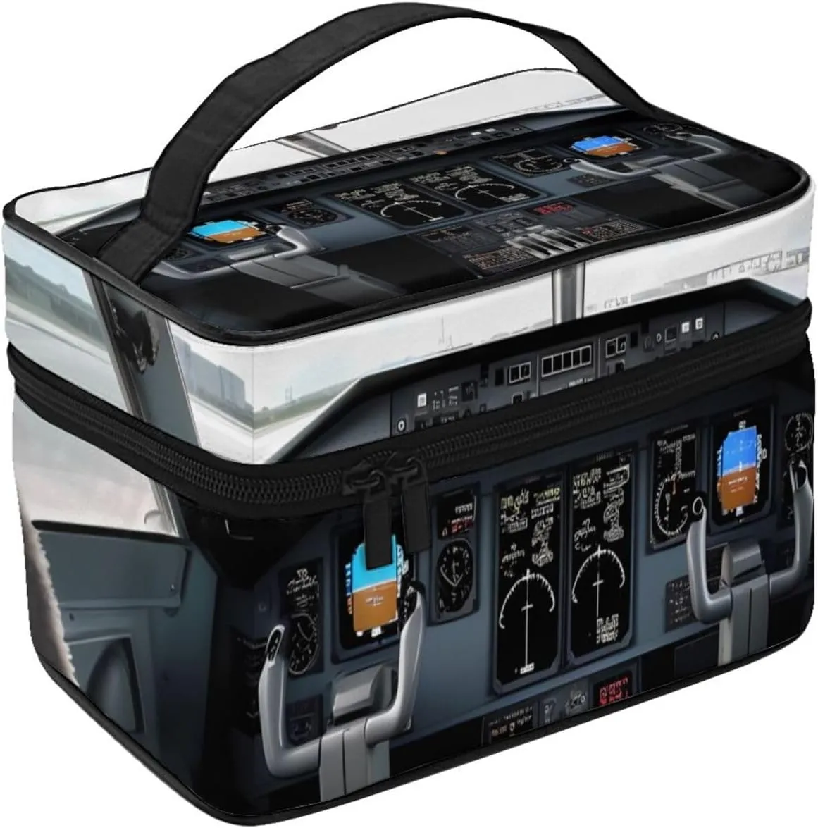 Toiletry Bag for Women Men Dopp Kit Travel Makeup Bag Make Up Organizers Cosmetic Bag Airplane Cockpit Hanging Toiletry Bag Shaving Bag with Large Capacity for Travel
