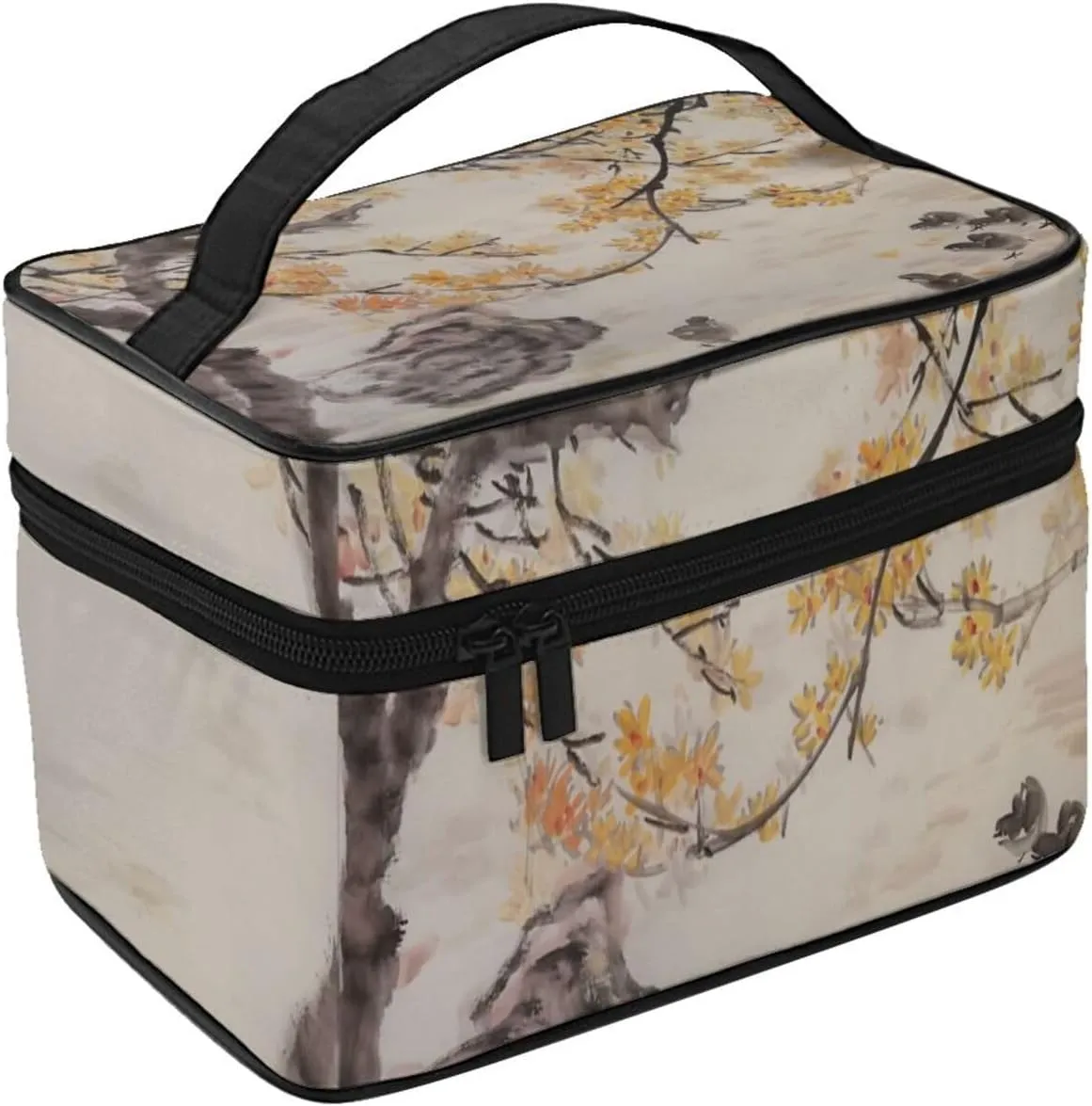 Toiletry Bag for Women Men Dopp Kit Travel Makeup Bag Make Up Organizers Cosmetic Bag Ink Chick Painting Hanging Toiletry Bag Shaving Bag with Large Capacity for Travel