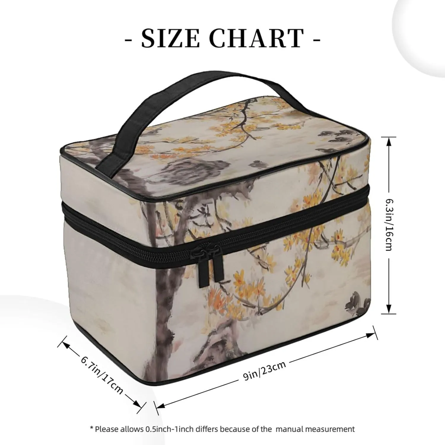 Toiletry Bag for Women Men Dopp Kit Travel Makeup Bag Make Up Organizers Cosmetic Bag Ink Chick Painting Hanging Toiletry Bag Shaving Bag with Large Capacity for Travel