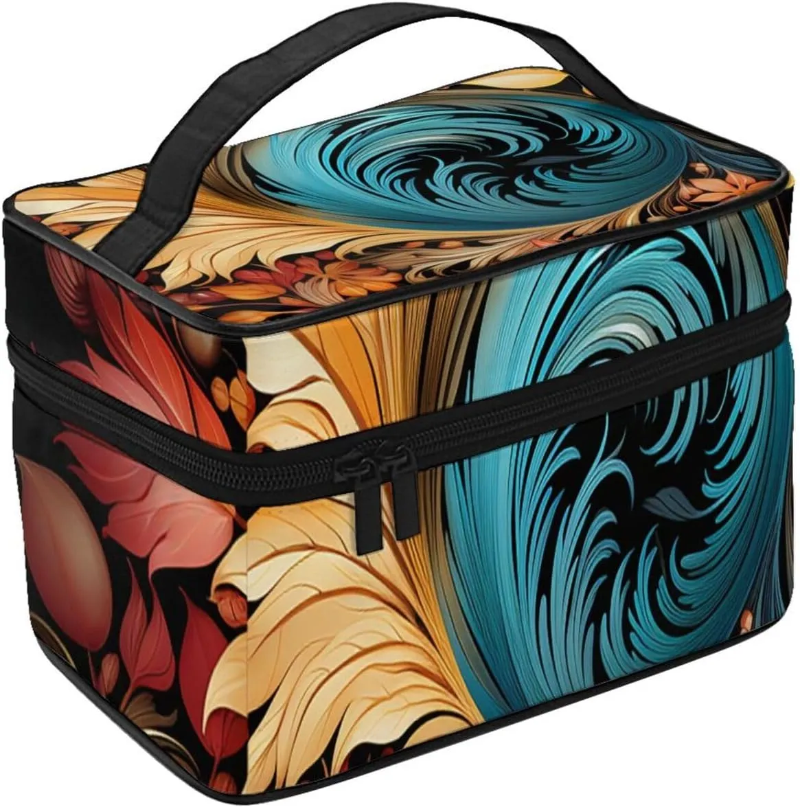 Toiletry Bag for Women Men Dopp Kit Travel Makeup Bag Make Up Organizers Cosmetic Bag Lively Tones Hanging Toiletry Bag Shaving Bag with Large Capacity for Travel