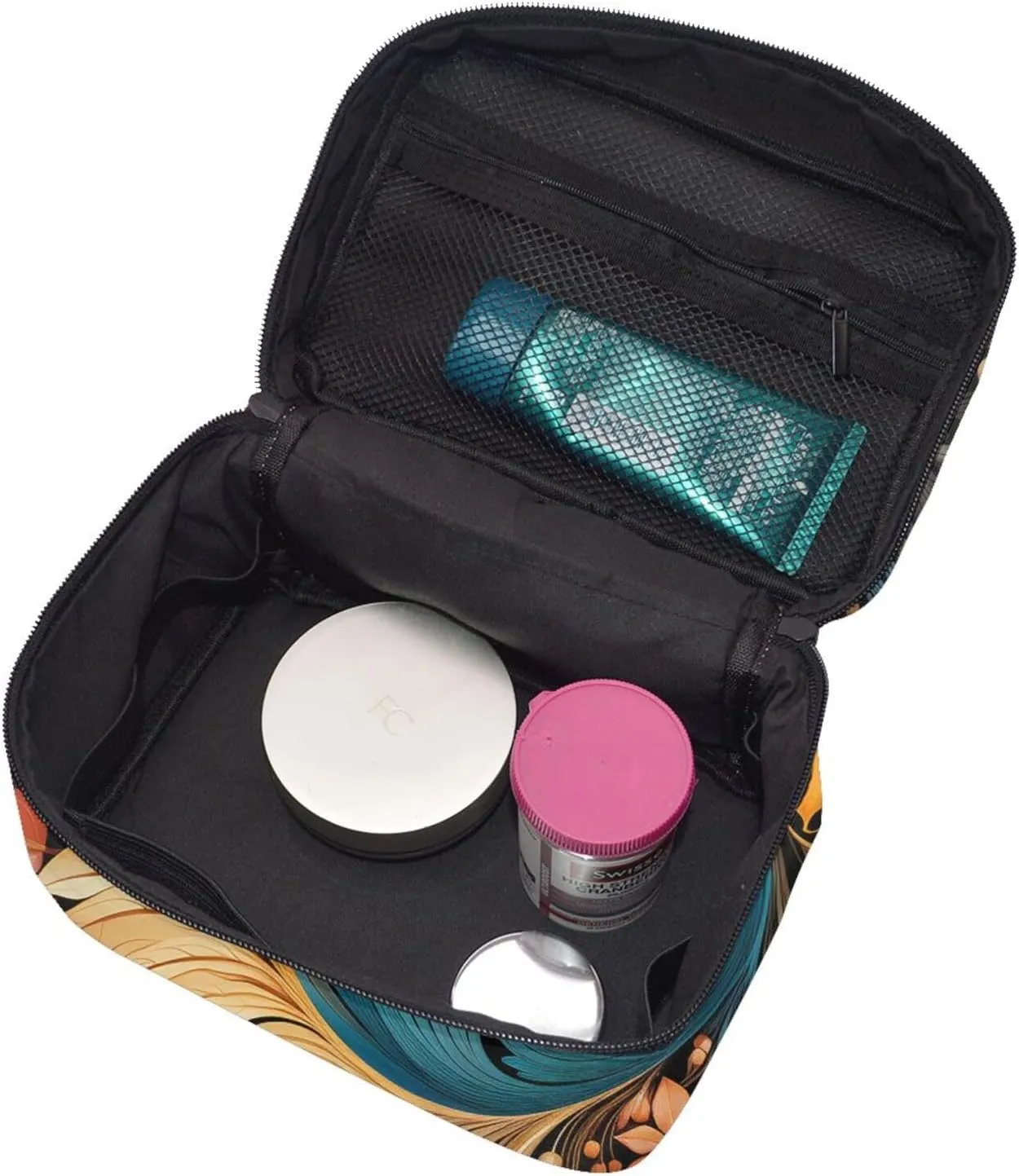 Toiletry Bag for Women Men Dopp Kit Travel Makeup Bag Make Up Organizers Cosmetic Bag Lively Tones Hanging Toiletry Bag Shaving Bag with Large Capacity for Travel