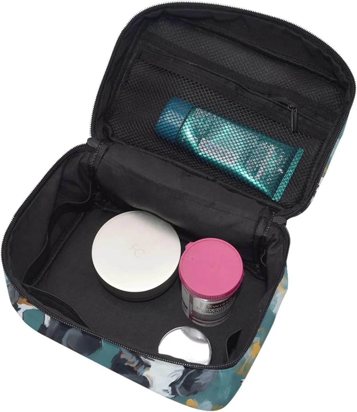 Toiletry Bag for Women Men Dopp Kit Travel Makeup Bag Make Up Organizers Cosmetic Bag Painting Dog Hanging Toiletry Bag Shaving Bag with Large Capacity for Travel