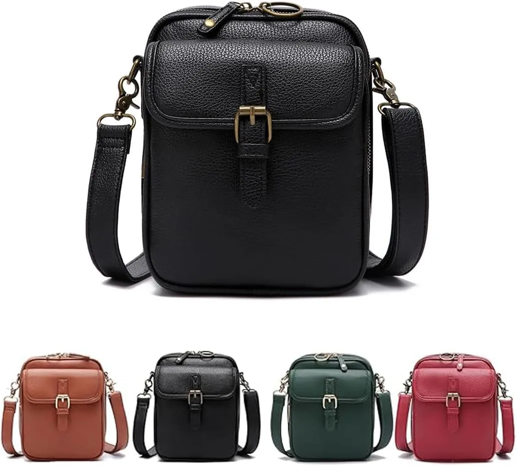 Tojoyride Crossbody Bags For Women,Vintage Large Capacity With Compartments Fashion Daily Travel Shoulder Bag