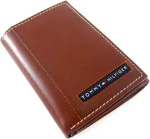 Tommy Hilfiger Men's Compact Trifold Wallet with ID Window and Multiple Card Slots