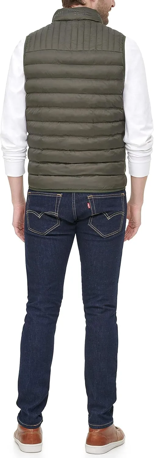 Tommy Hilfiger Men's Lightweight Packable Puffer Vest Jacket