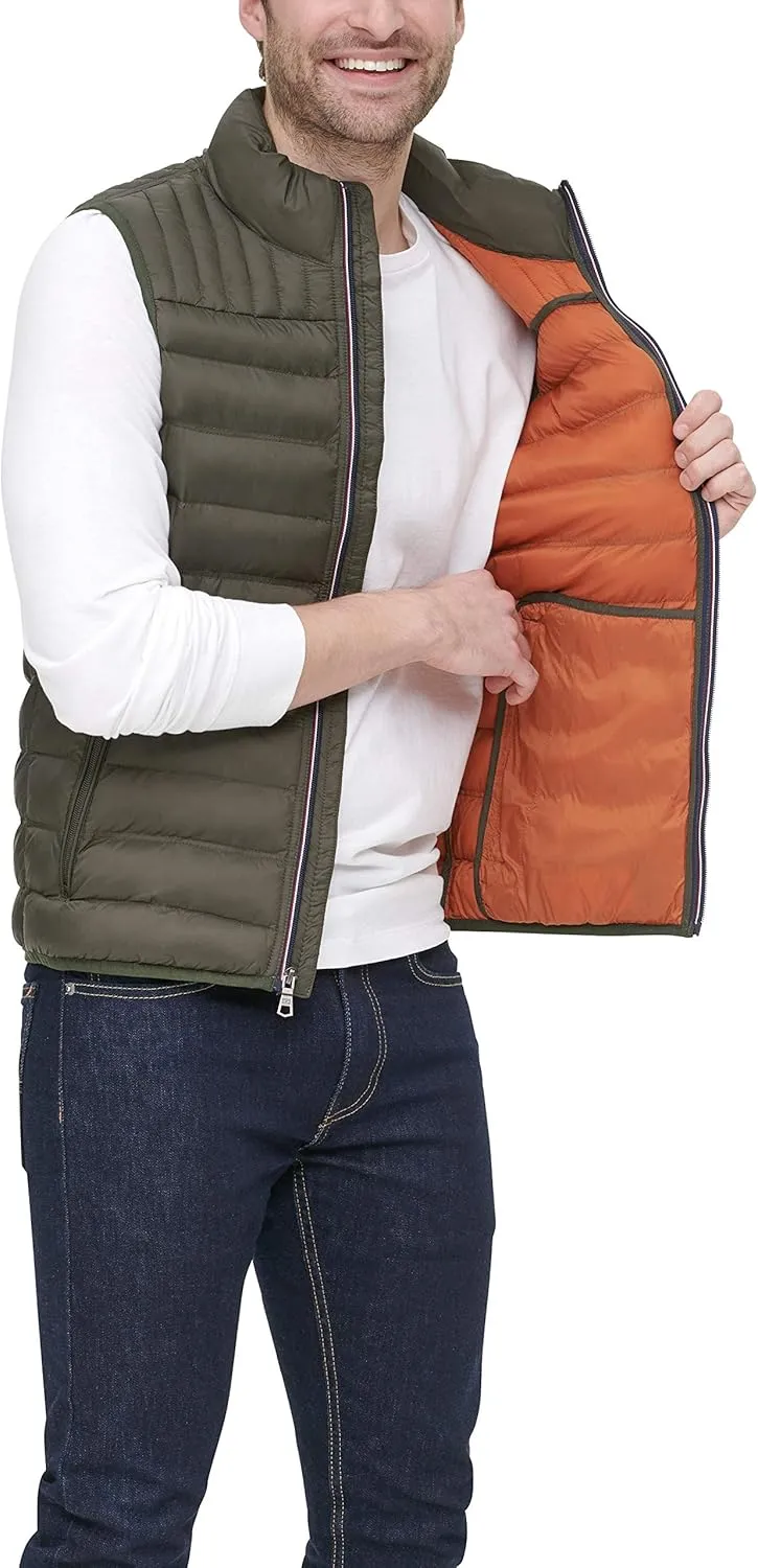 Tommy Hilfiger Men's Lightweight Packable Puffer Vest Jacket