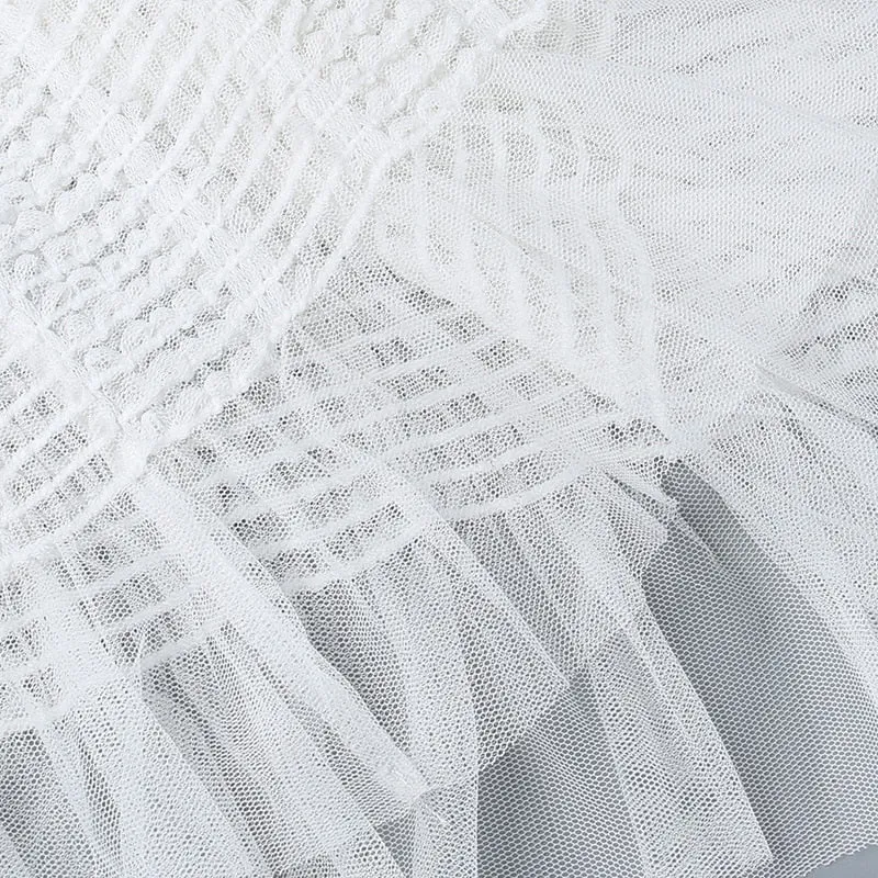 TOMOE SleeveLESS Mesh Mini Dress