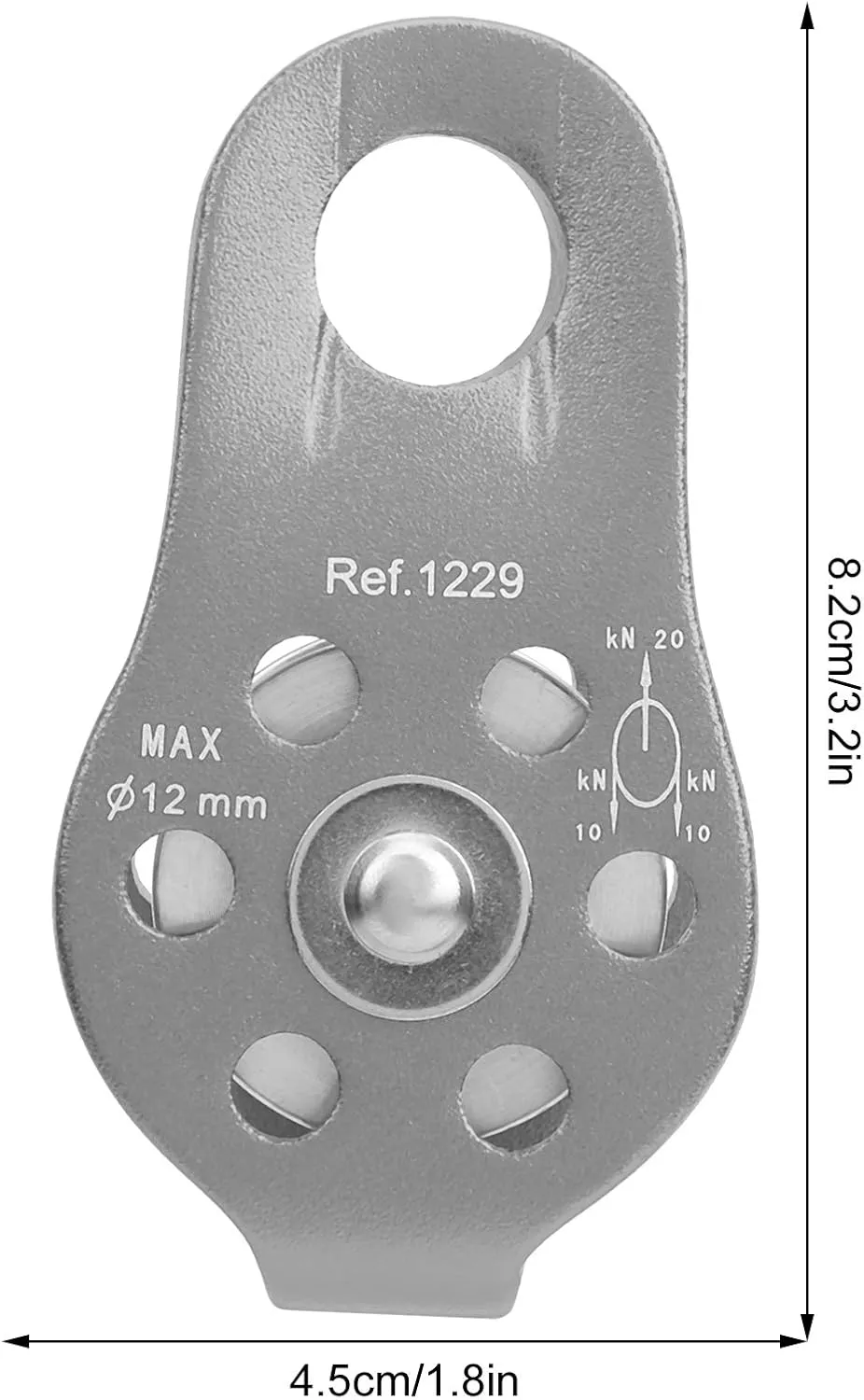 Topyond Mini Outdoor Fixed Pulley for Climbing, Mountaineering, and Exploration, Maximum Load Capacity 2000kg