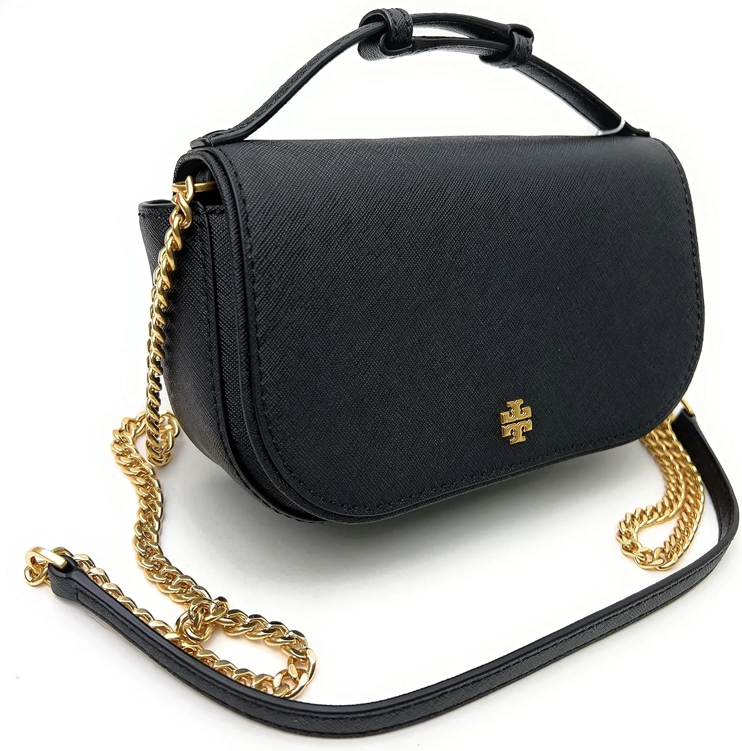 Tory Burch Emerson Top Handle Women's Saffiano Leather Crossbody Bag