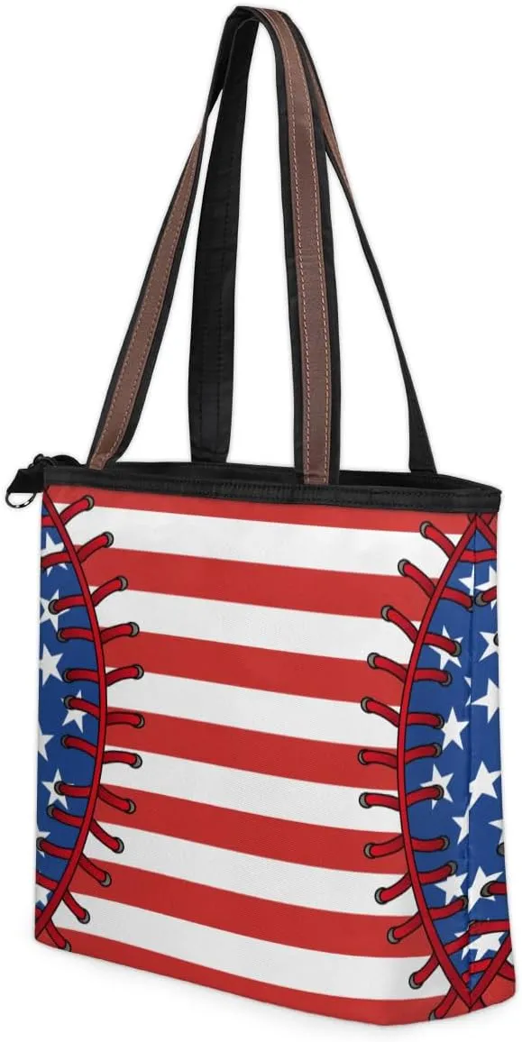 Tote Bag for Women with Zipper Large Capacity Top Handle Casual Shoulder Bag Handbag Reusable Shopping