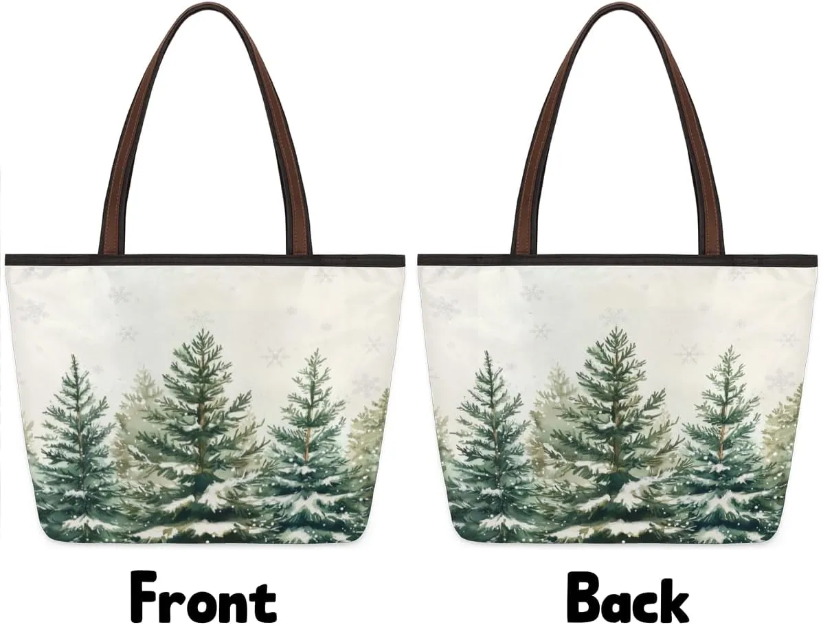 Tote Bag for Women with Zipper Large Capacity Top Handle Casual Shoulder Bag Handbag Reusable Shopping