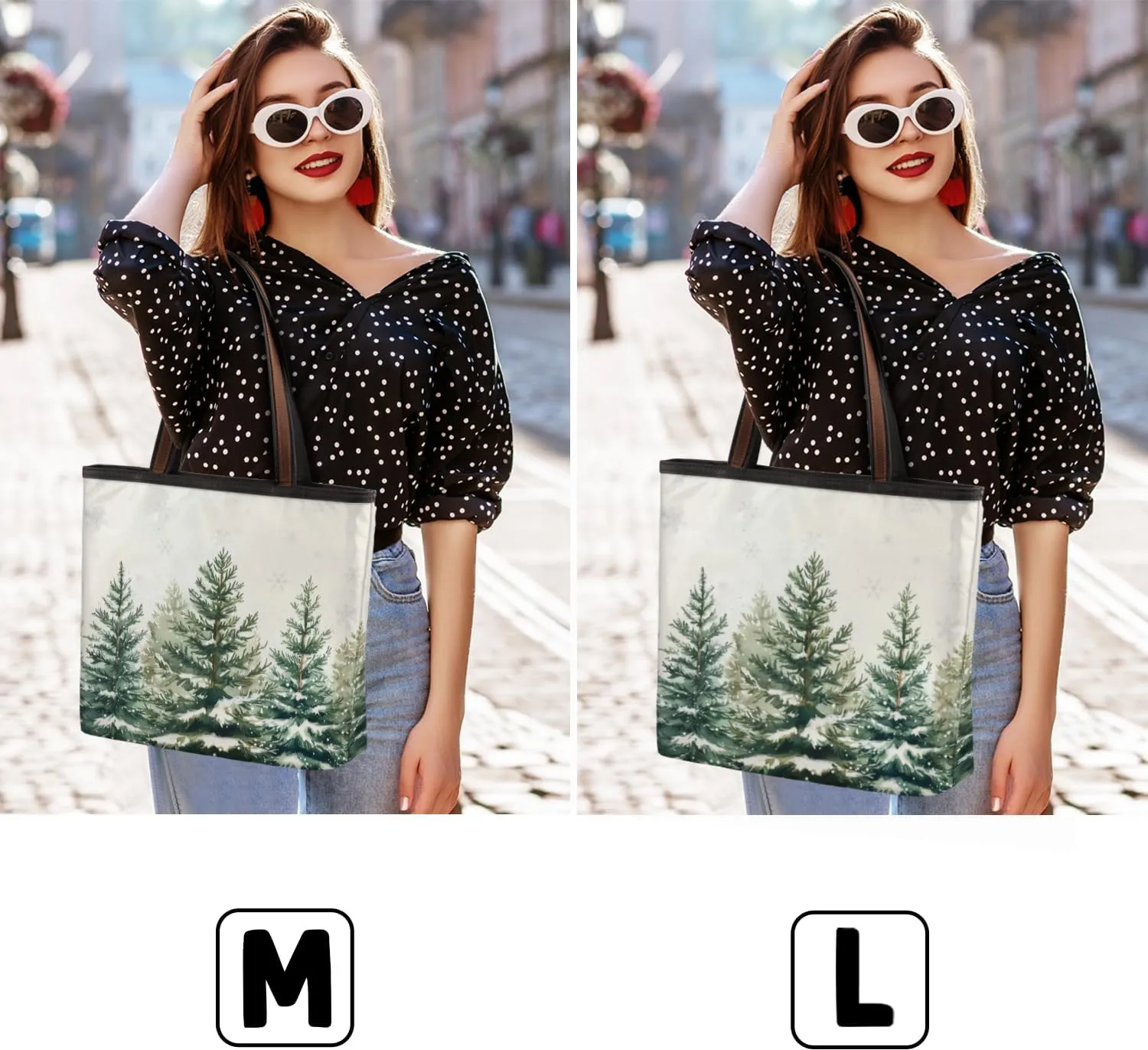 Tote Bag for Women with Zipper Large Capacity Top Handle Casual Shoulder Bag Handbag Reusable Shopping