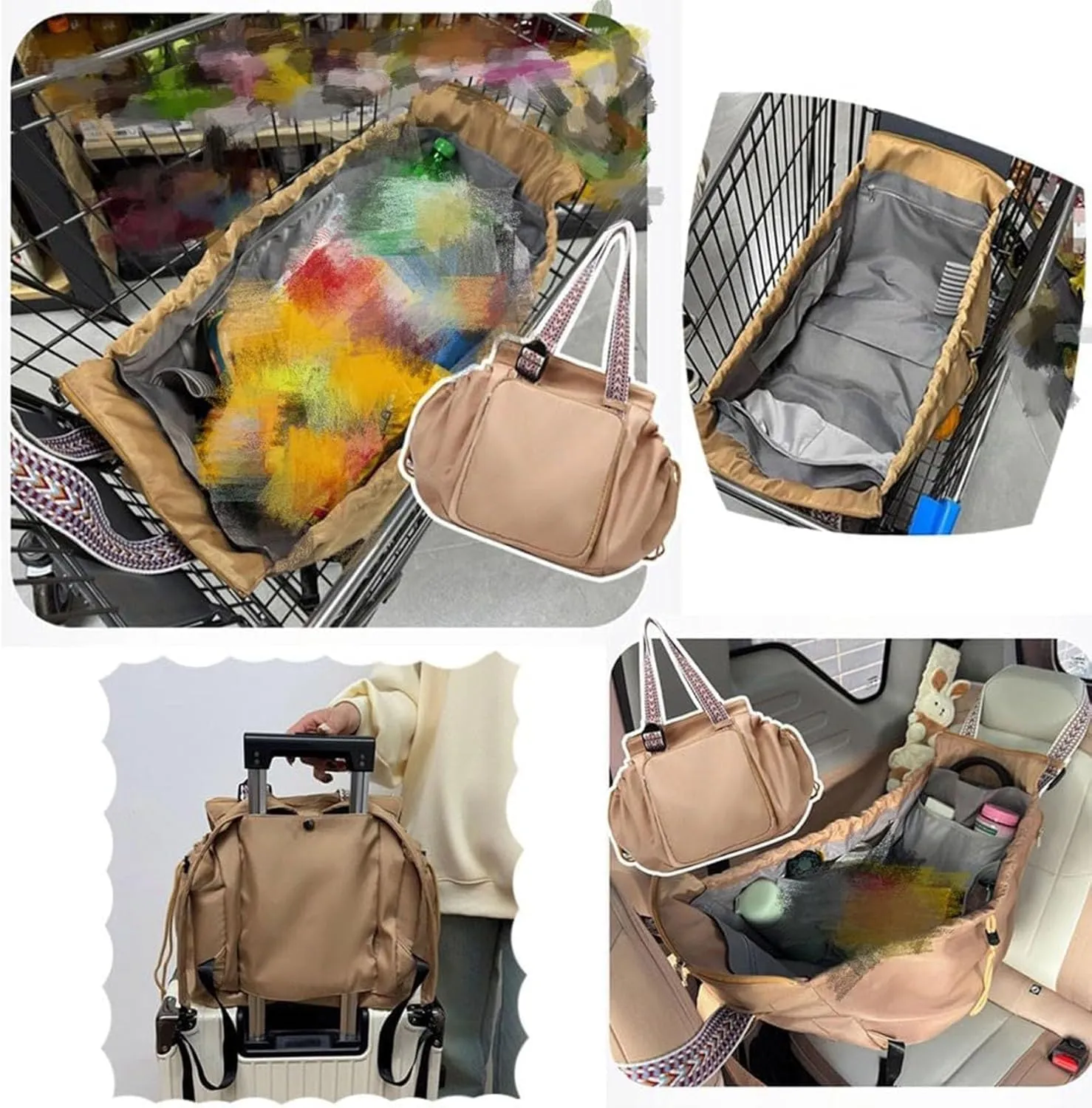 Transformable Cradle Bag Travel Storage Bag, Versatile Large Capacity Cradle Bag For Women,Storage Duffel Bag