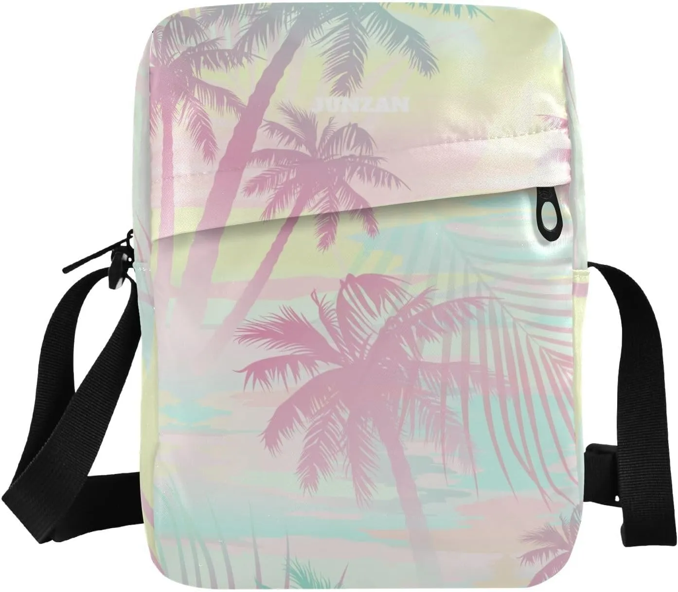 Trapical Palm Trees Small Crossbody Bag for Women Side Bags Girls Thread Wallet Cross Body Bag